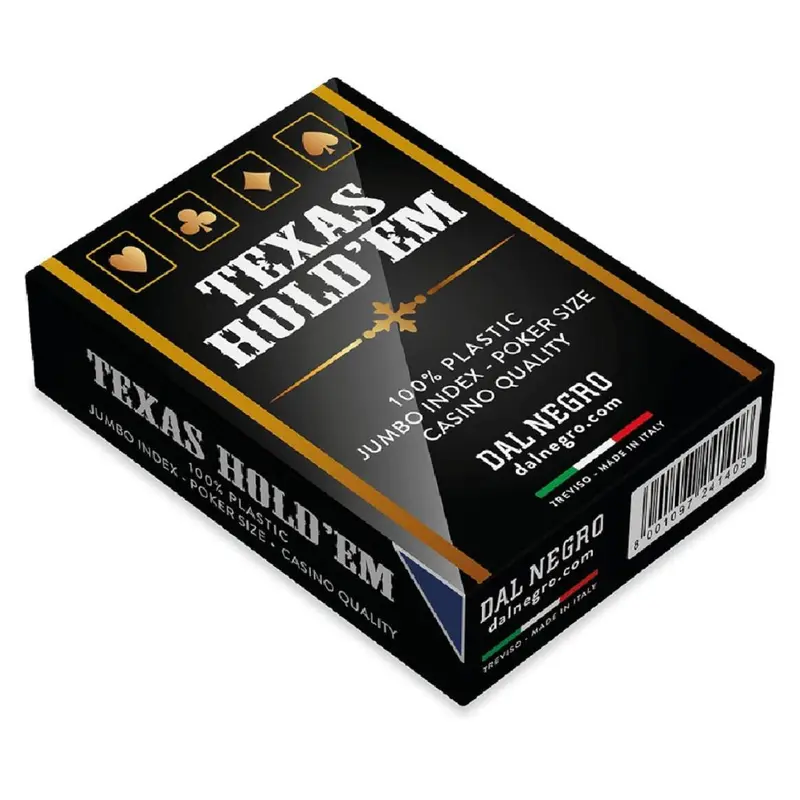 024140 Dal Negro - Carte Texas Hold'em Casino Quality - Blu