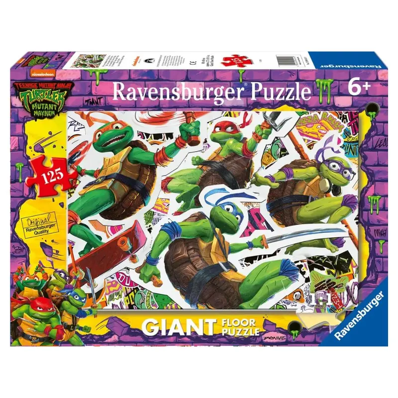 04011 Ravensburger - Teenage Mutant Ninja Turtles - Puzzle Giant Floor - 125 pz