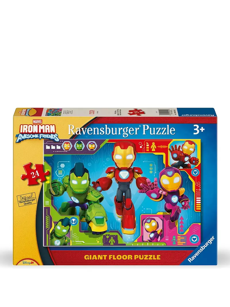 04205 Ravensburger Puzzle Gigante da Pavimento 24 Pezzi Marvel Iron Man
