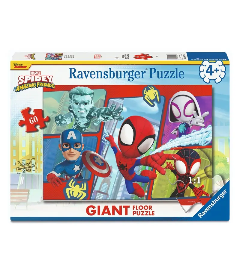 04216 Ravensburger - Spidey - Puzzle Giant Floor - 60 pezzi