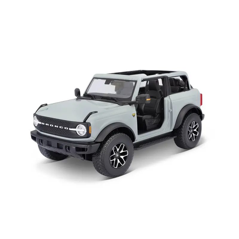 10-31457 Bburago Maisto - Ford Bronco Badlands 2021 (no door), grigia