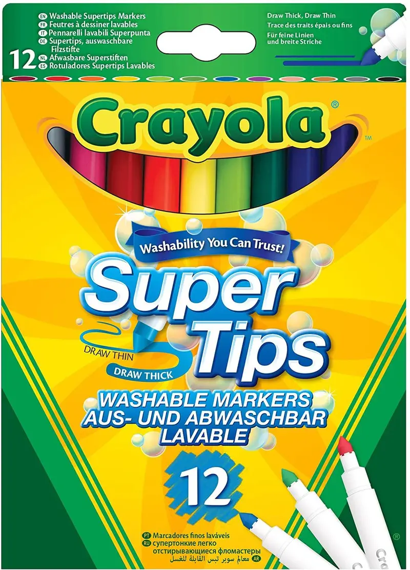 12 Pennarelli Superpunta Lavabili Crayola