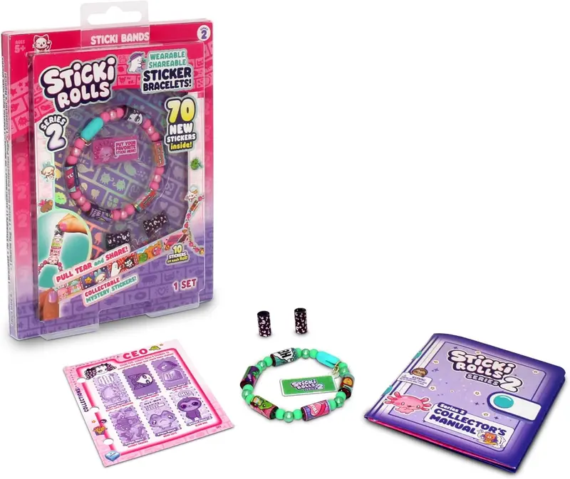 12028017 Ravensburger Sticki Rolls Serie 2 Braccialetto con 70 Sticker