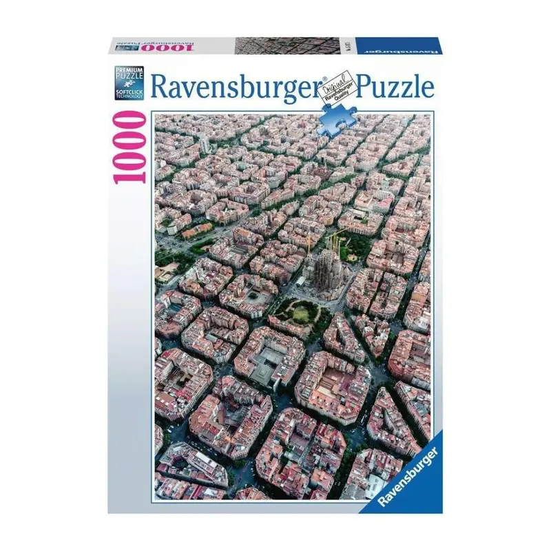 15187 Ravensburger - Barcellona vista dall'alto - Puzzle 1000 pezzi