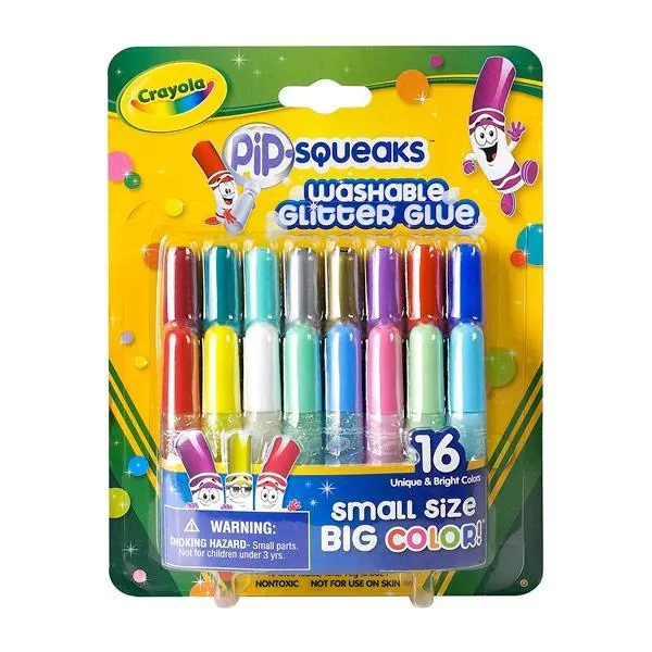 16 Minicolle Glitter Lavabili