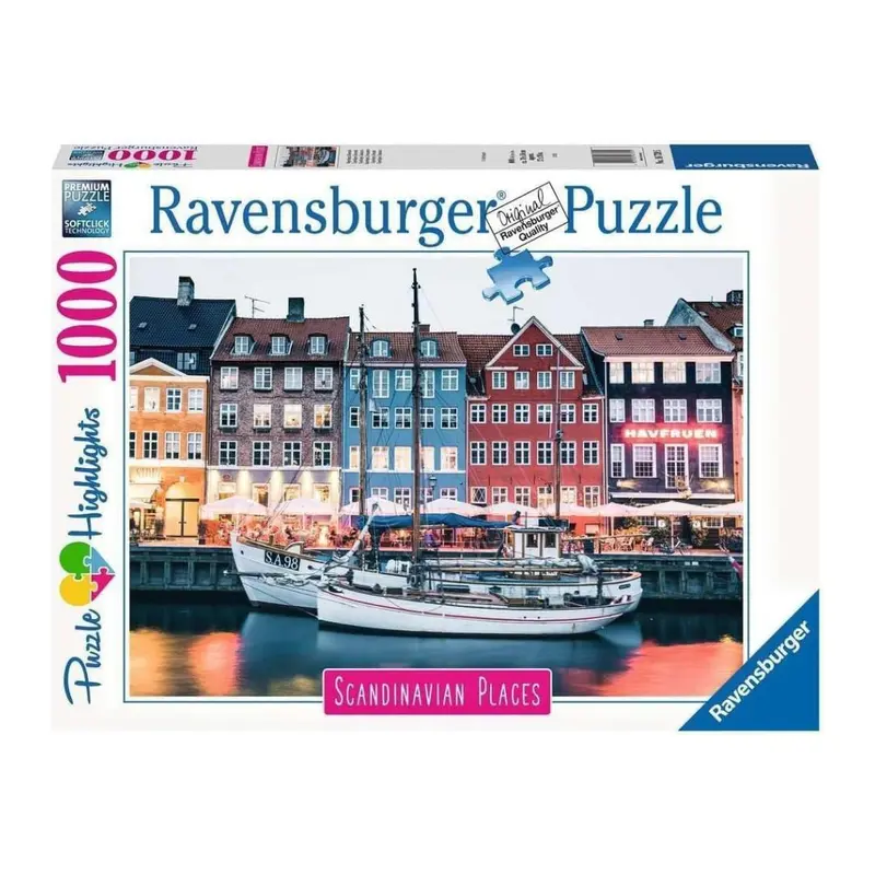 16739 Ravensburger - Copenhagen, Danimarca - Puzzle 1000 pezzi