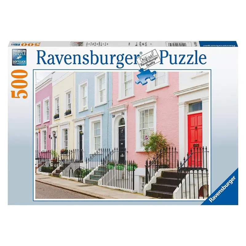 16985 Ravensburger - Case colorate londinesi - Puzzle 500 pezzi
