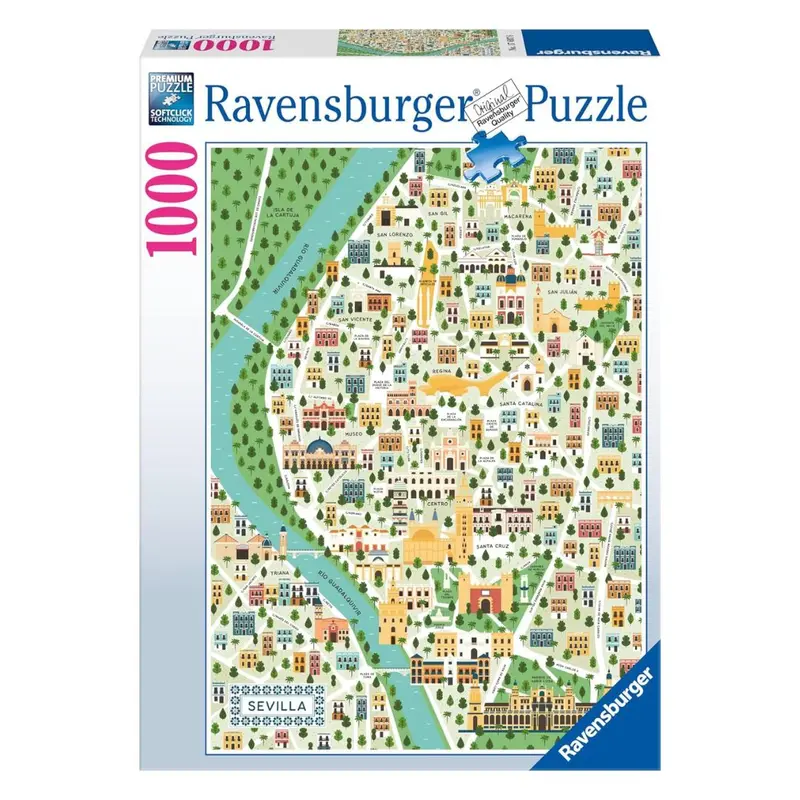 17607 Ravensburger - Mappa di Siviglia - Puzzle 1000 pezzi