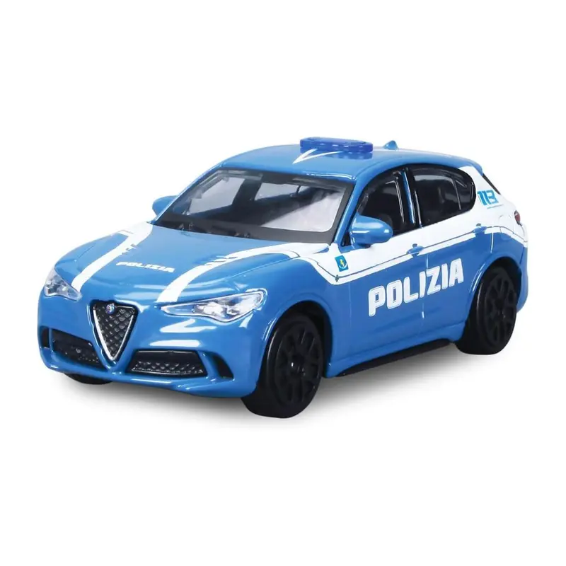 18-01458 (28-21086) Bburago - Alfa Romeo Stelvio Polizia - Scala 1