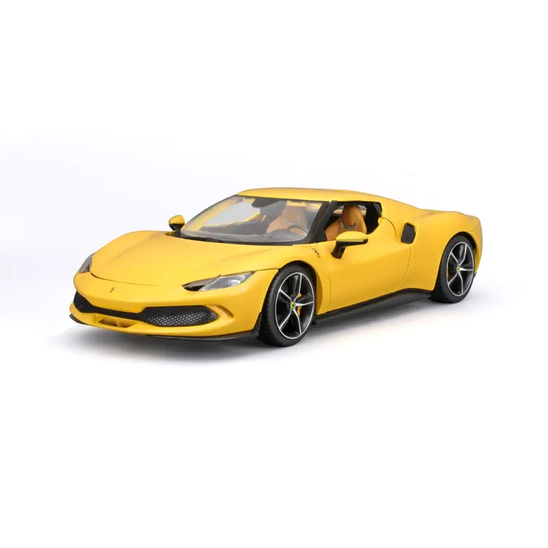 18-16018 Bburago Ferrari Race&Play - Ferrari 296 GTB, gialla - Scala 1