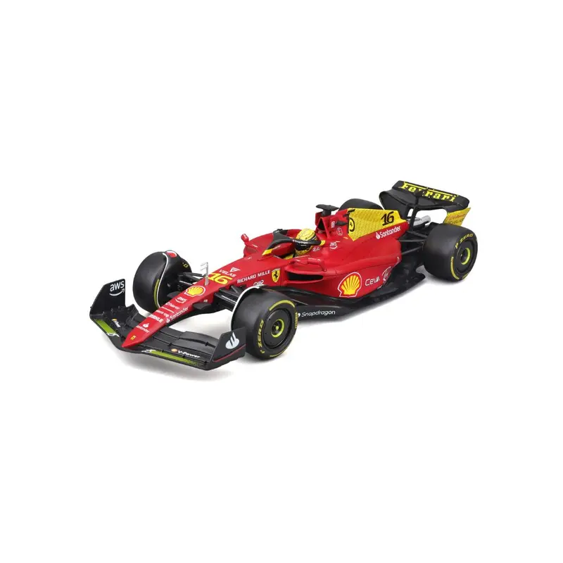 18-16811 Bburago - Ferrari F1-75 (2022), con casco #16 Leclerc - 1