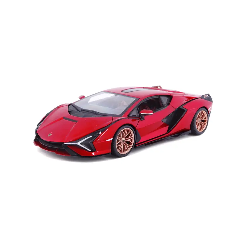 * 18-21099 RD Bburago - Lamborghini Sian FKP 37, rossa - Scala 1
