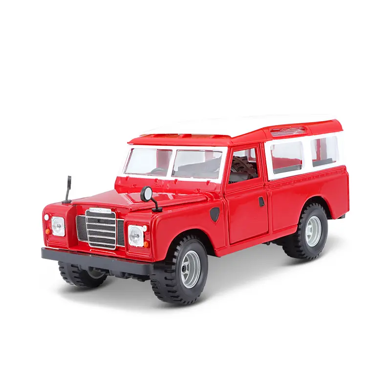 18-22063 Bburago - Land Rover Series II, rossa - Scala 1