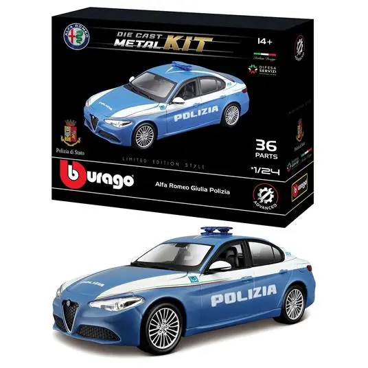 18-25129 Bburago - Alfa Romeo Giulia Polizia - Scala 1