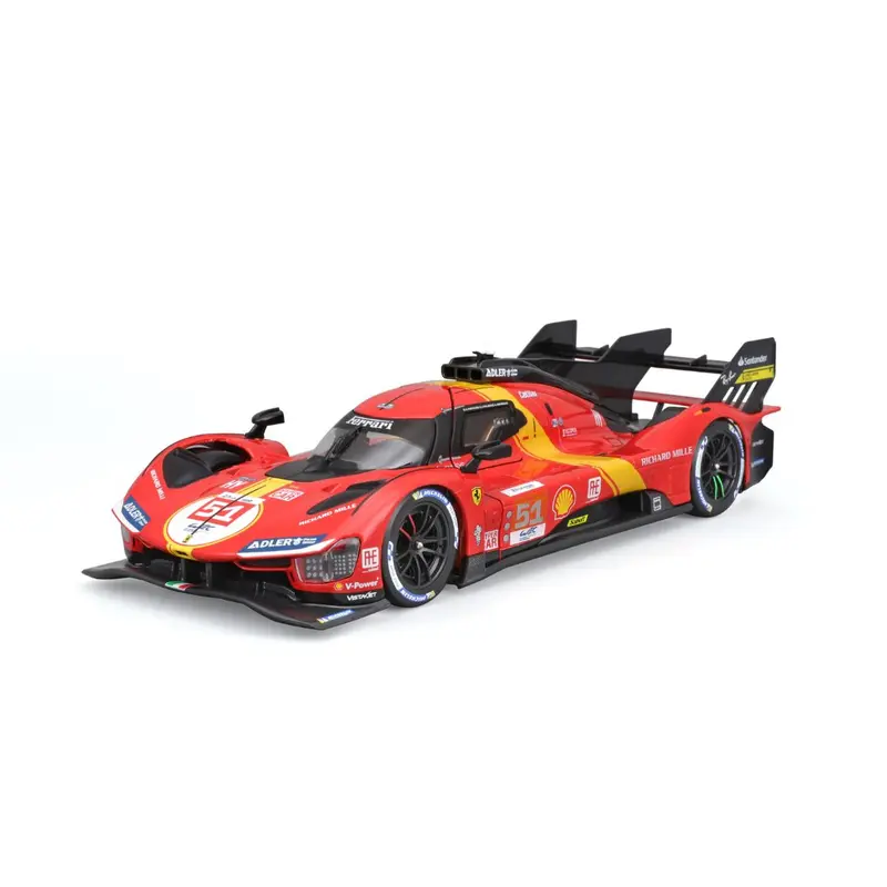 18-26309 Bburago Racing Ferrari 2023 Le Mans Hypercar 499P #51 - Scala 1