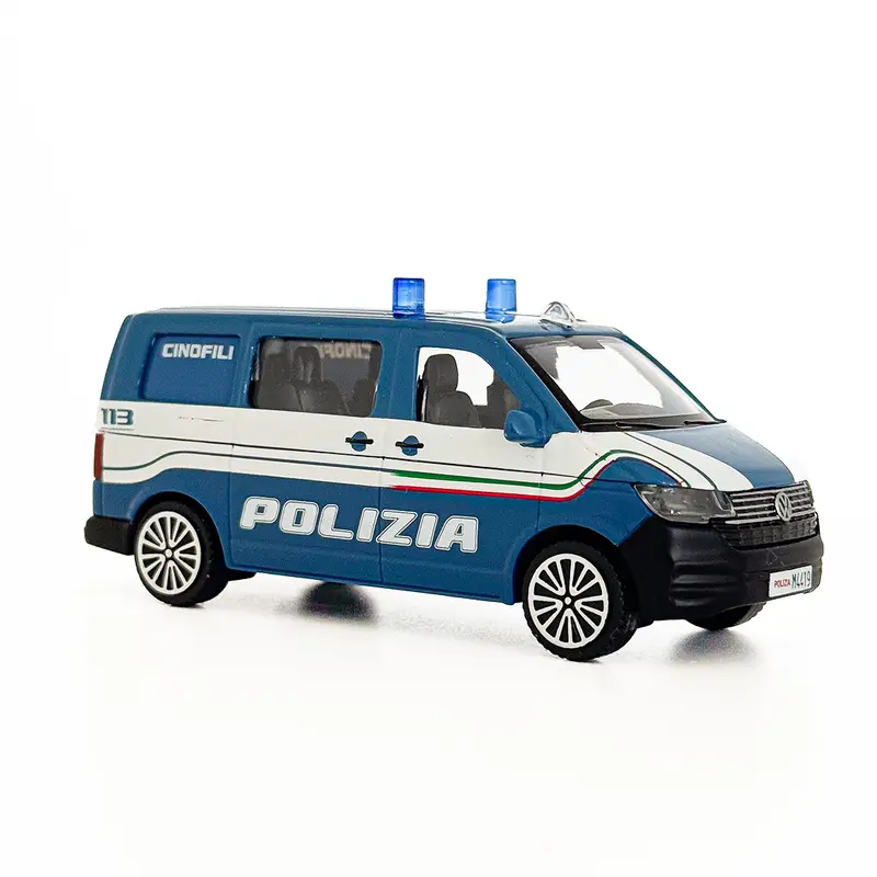 18-30448 Bburago - Volkswagen Transporter T6 Polizia - Mezzo cinofili - 1