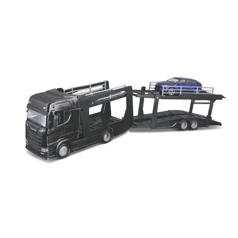 18-31465 Bburago Street Fire - Bisarca Scania 770 S + Lamborghini Urus - 1