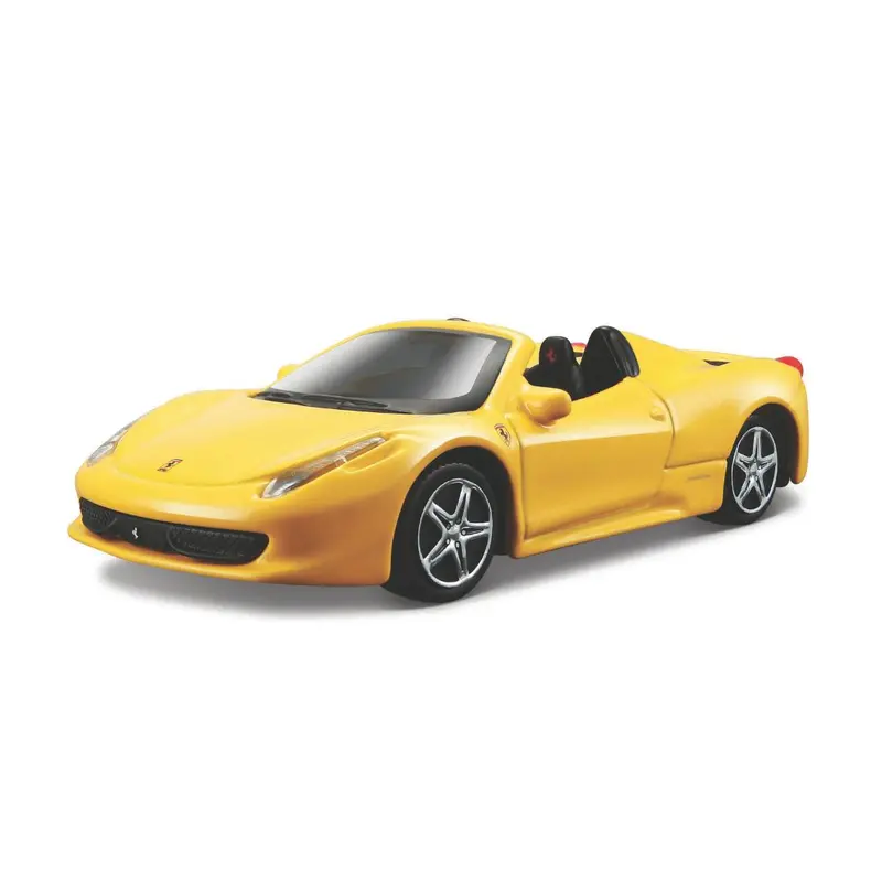 18-36000 Bburago Ferrari Race&Play - Ferrari 458 Spider, gialla - Scala 1