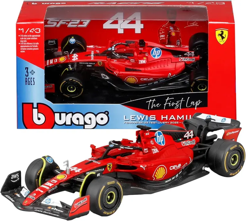 * 18-36836H Bburago F1 Ferrari SF-23 #44 Hamilton Test Fiorano 1
