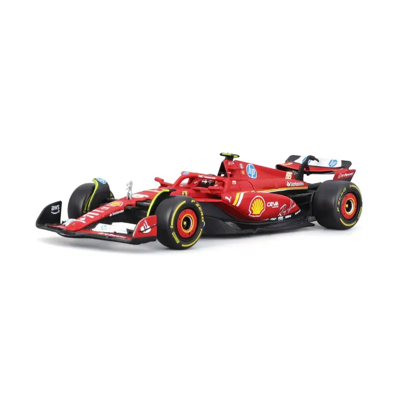 18-36843S Bburago Ferrari F1 SF-24 #55 Sainz con casco 1