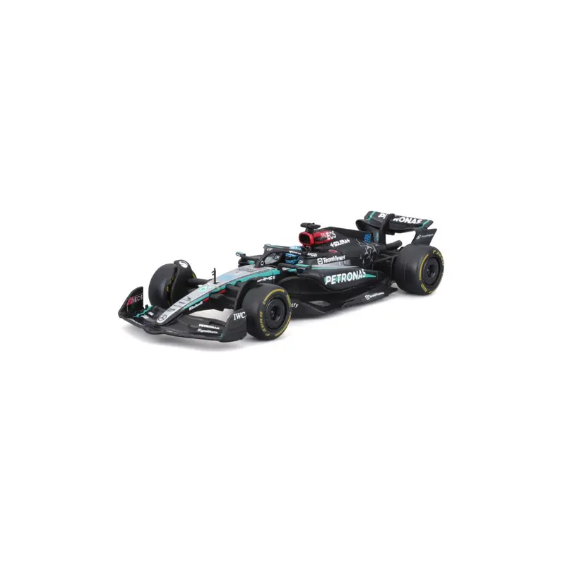 18-38209R Bburago F1 Mercedes-AMG W15 E Performance #63 con casco Russell - 1