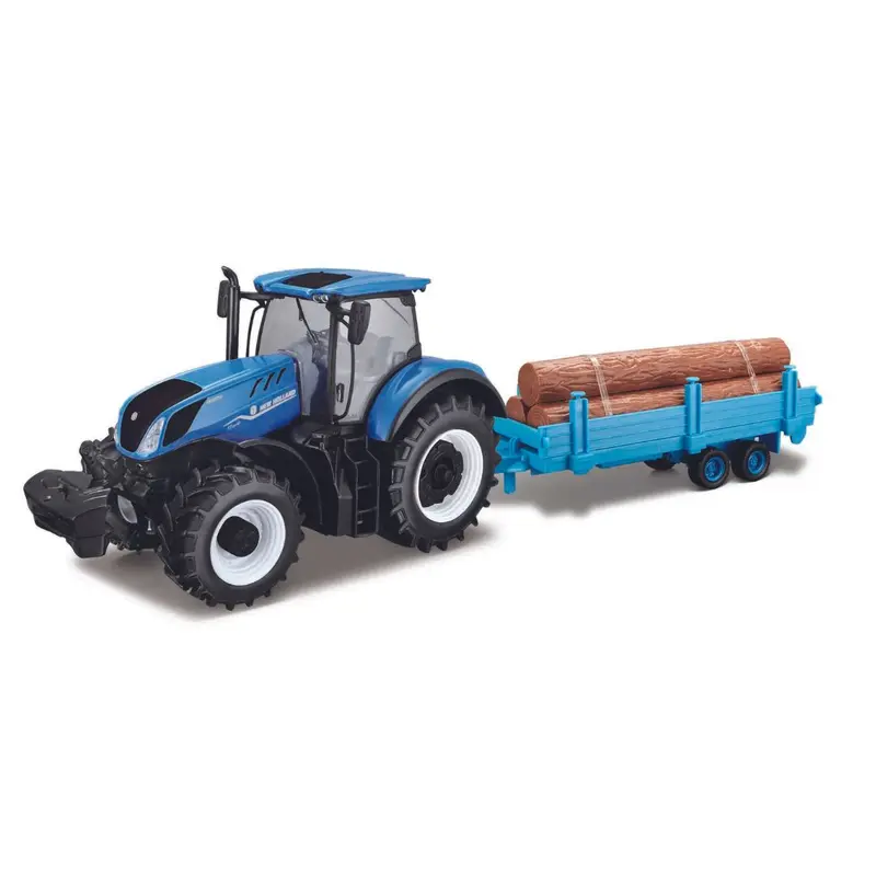 18-44068 Bburago - New Holland T7.315 HD, trattore trasporto tronchi - 1