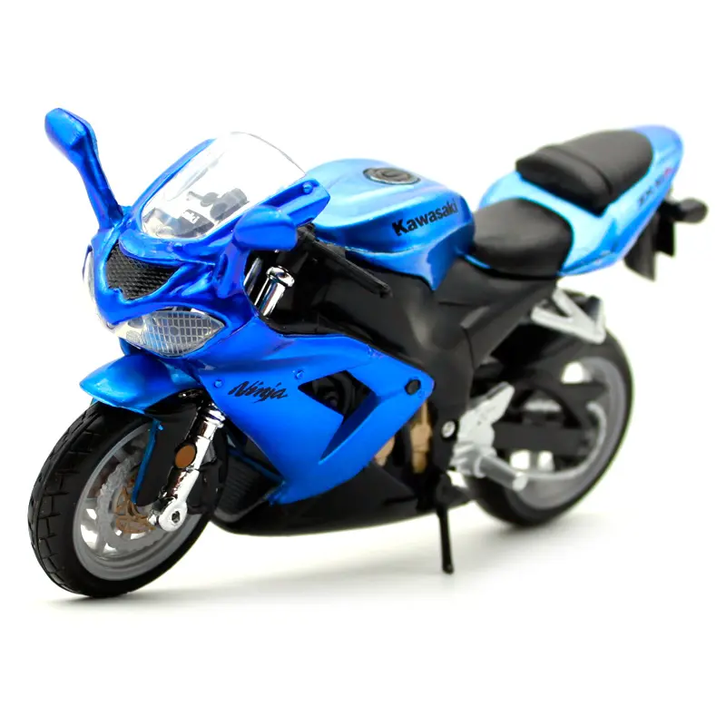 18-51030 Bburago - Kawasaki Ninja ZX-10R, blu - Scala 1