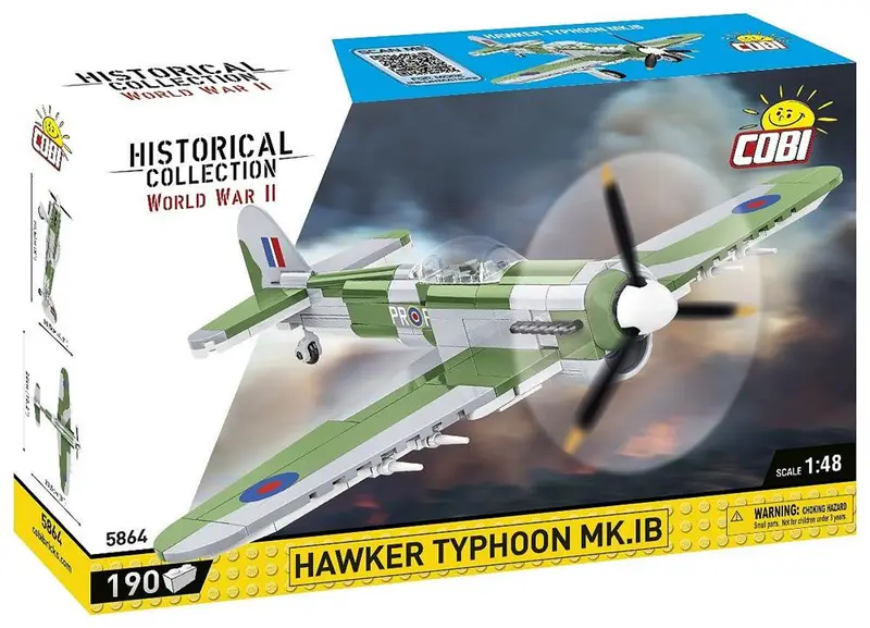 186 Pcs Hc Wwii /5864/ HawkerIl Typhoon COBI