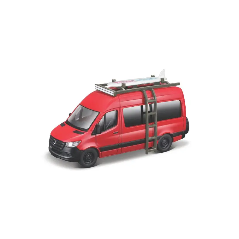 21236 Bburago Maisto - Mercedes-Benz Sprinter Van, rosso o argento