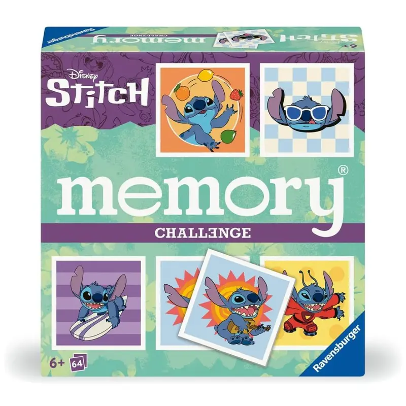 24697 Ravesburger - Stitch Challenge Memory - Gioco educativo