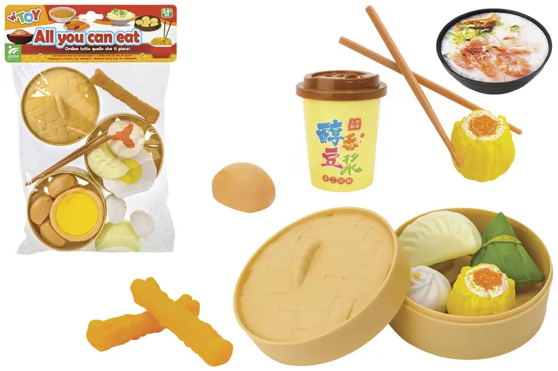 39573  WToy - Set Alimenti cinesi con accessori, in 2 varianti