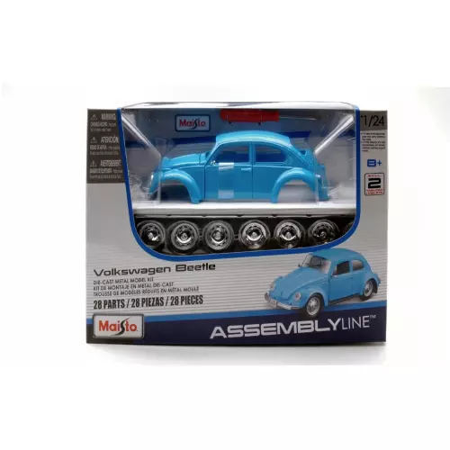 39926 Bburago  Maisto Model kit  - Volkswagen Beetle azzurra