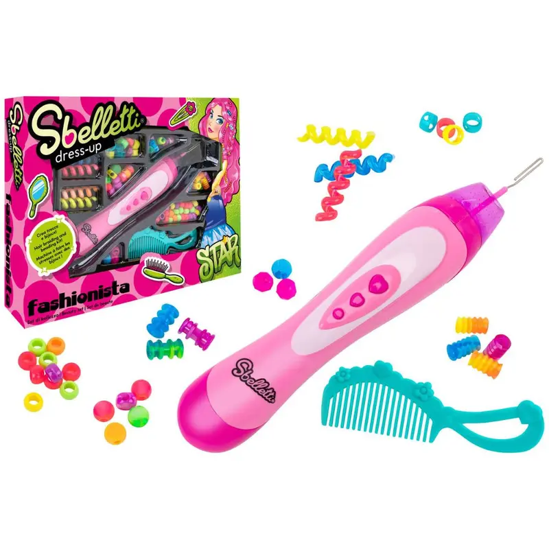 41075 Sbelletti - Crea trecce con perline Kit Acconciature per Bambine Creativo