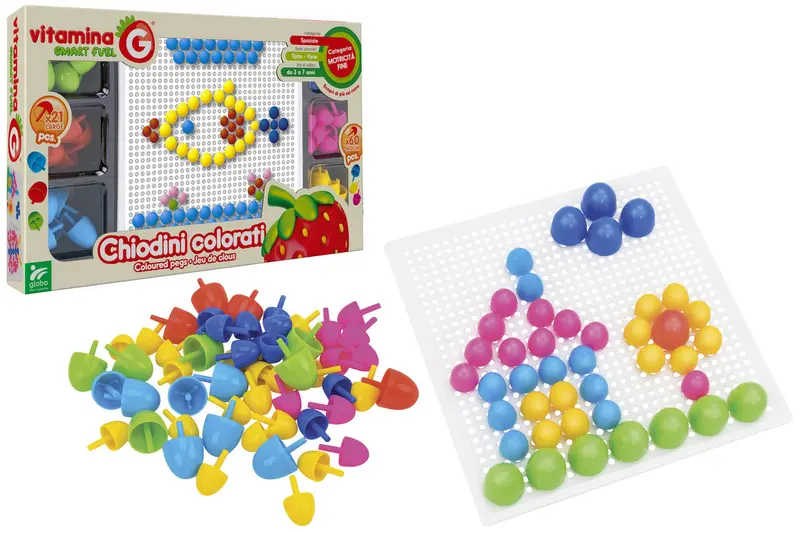 41481Vitamina G Chiodini Grandi e Medi Gioco Educativo Bambini Creativo e sicuro