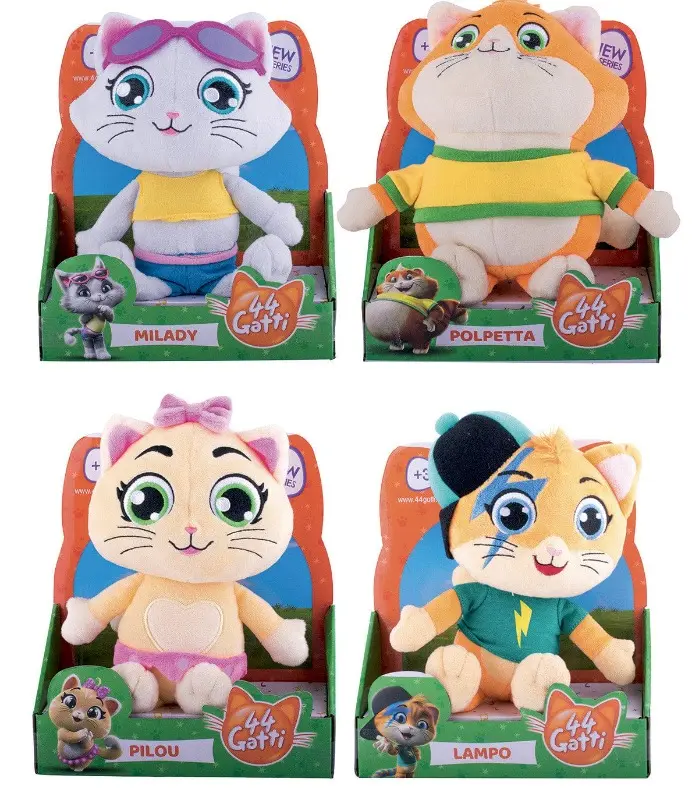 44 Gatti Peluche Musicale 23cm