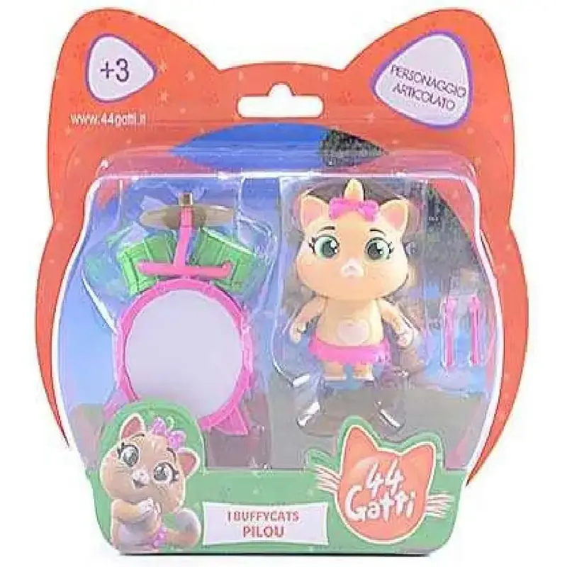 44 Gatti Personaggio Pilou con Accessori