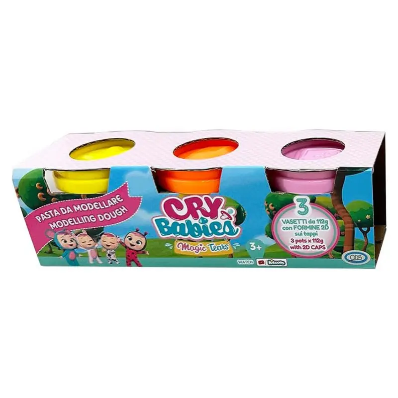45600 ODS Cry Babies - Pasta da modellare (3 vasetti da 112 gr)