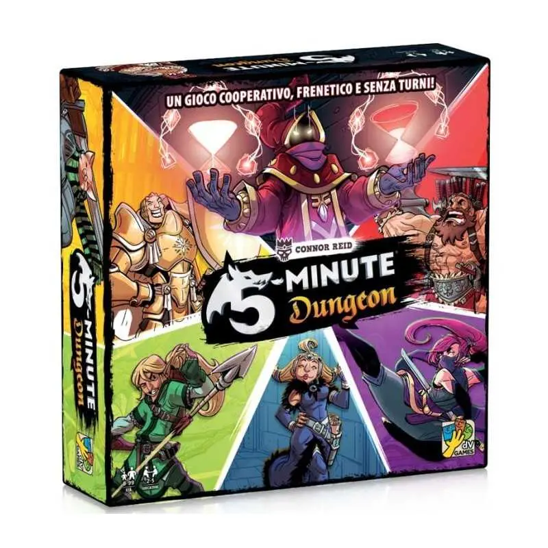 5 MINUTE DUNGEON gioco da tavolo IN ITALIANO solo 5 minuti DV GAMES età 8+