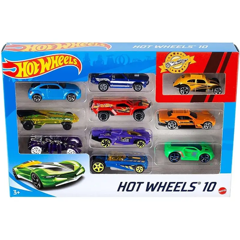 54886 - MATTEL - Hot Wheels 10 pack auto scala 1