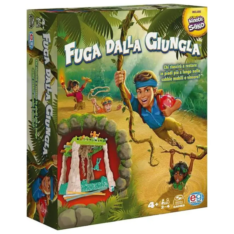 6065861 EG Giocattoli Fuga dalla Giungla, Gioco da Tavolo Avventuroso