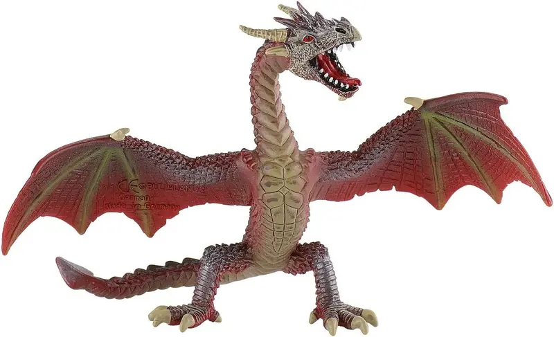 75591 - BULLYLAND - Foresta Magica Drago Volante Rosso-Marrone