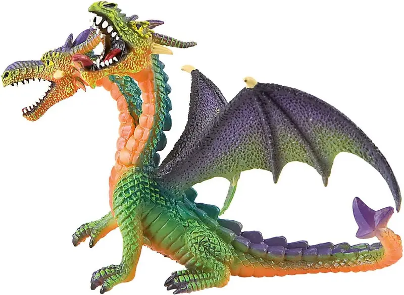 75596 - BULLYLAND - Foresta Magica Drago a Due Teste Verde