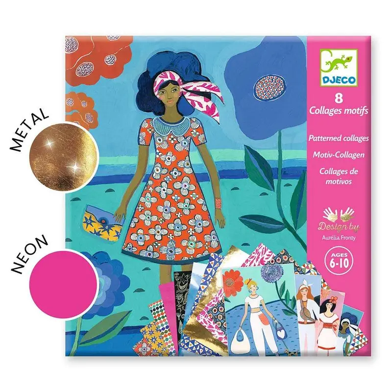 8 Collage di motivi Djeco WAX Trend