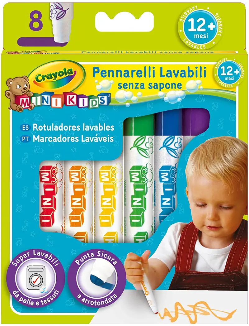 8 Colori Fibra Mini Kids