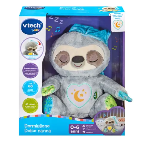 80-548207 VTech - Dormiglione dolce - Peluche Bradipo interattivo