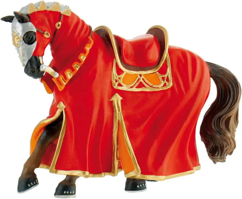 80768 - BULLYLAND - Castello Cavallo da Torneo Rosso
