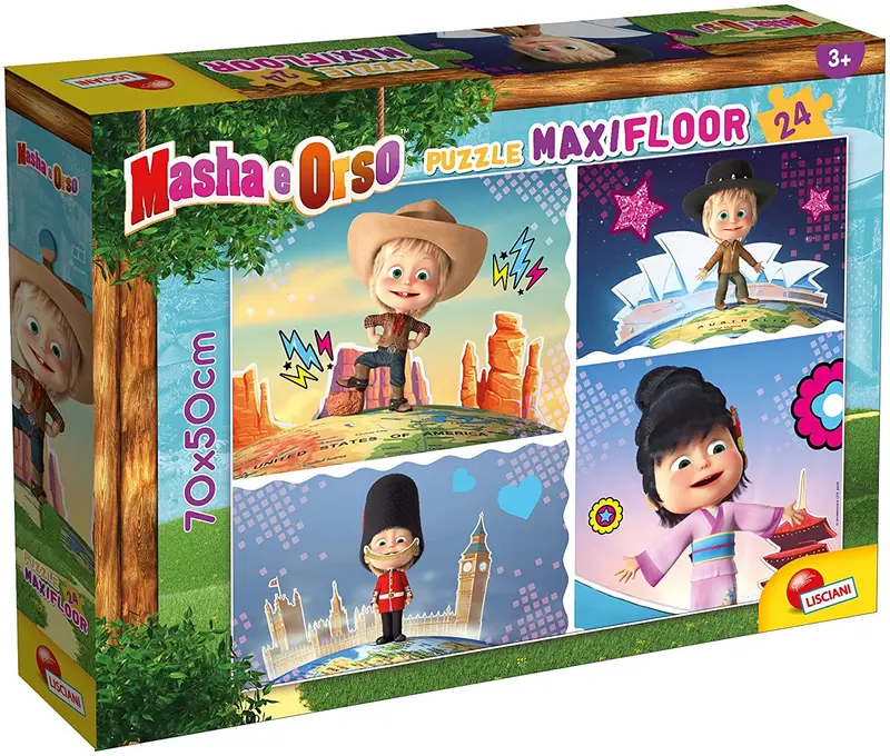 86085 - LISCIANI - MASHA PUZZLE MAXIFLOOR 24 FANTASTICO!