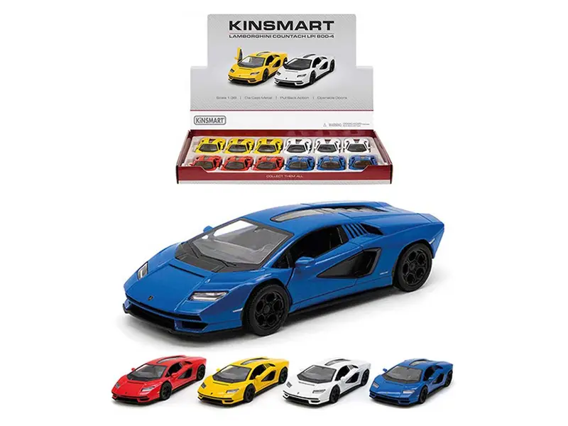 89914 KINSMART LAMBORGHINI COUNTACH LPI 800-4 colore casuale