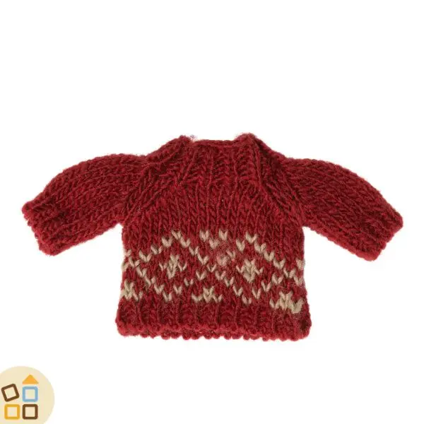 ABITI TOPO MUM, MAGLIONE ROSSO