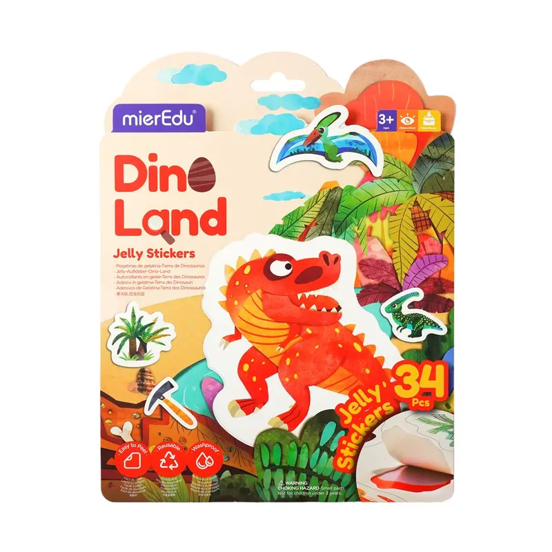 Adesivi Gel Impermeabili - Dinosauri